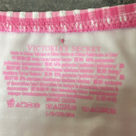 Victoria’s Secret Pink Gingham High Waisted Cheeky Bikini Bottom size Large - Picture 6 of 8